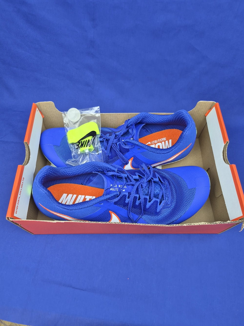 Nike Rival Multi Track & Field Running Spikes DC8749-401 Blue Size 13 US